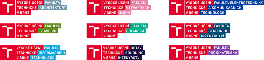 Nové loga fakult VUT